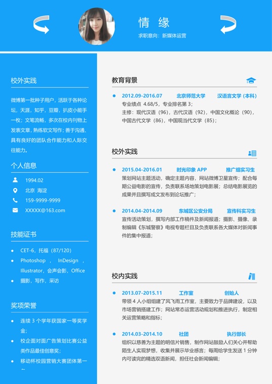 简历模板2 (48)常用简历word模板